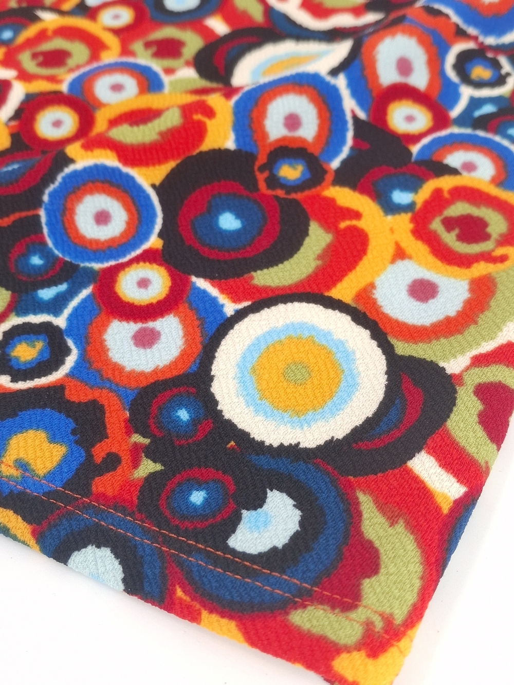 ✨LuLaRoe Amelia Dress Size Medium Mod Retro Colorful Swirl Pleated Pockets✨ - Picture 8 of 12